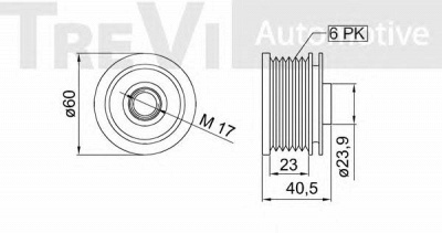 TREVI AUTOMOTIVE ap1199 -  Механизм свободного хода генератора